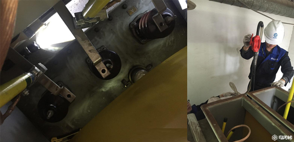 抽取变压器中的油